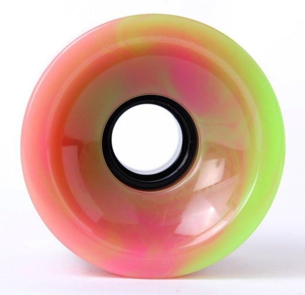 Pink/Green Swirl Wheels